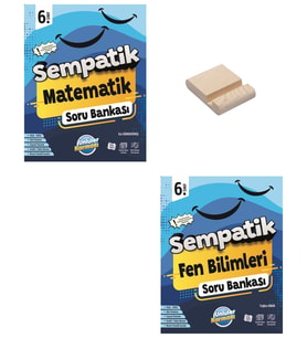 6. Sınıf Sempatik Matematik ve Fen Bilimleri Soru Bankası + Telefon Standı