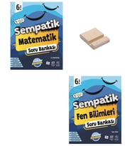 6. Sınıf Sempatik Matematik ve Fen Bilimleri Soru Bankası + Telefon Standı