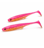 Daiwa Flat Junkie Duckfin Shad 3.5" 9cm Slikon Yem Pink Gold