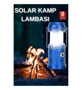 Mey İthalat® Kamp Lambası El Feneri Askılı Büyük Boy USB Şarjlı Işıldak