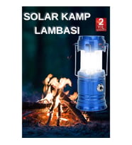 Mey İthalat® Kamp Lambası El Feneri Askılı Büyük Boy USB Şarjlı Işıldak