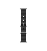 Watch 8 Ultra Serisi Uyumlu Şık Tasarımlı 49mm Ocean Silikon Akıllı Saat Kordon (Siyah)