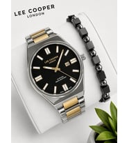 Lee Cooper Erkek Kol Saati 50 Mt Suya Dayanıklı Çelik Kordon Bileklik Hediyeli VS.BLKT.1034