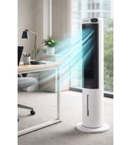 Auhma ACFN07 70W Sulu Soğutucu Kule Tipi Vantilatör - 3L Su Tankı, Uzaktan Kumandalı, LED Ekranlı