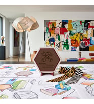 Modern "Evimizin Baş Tamircisi" baba temalı masaüstü dekoru, babanız için özel, esprili ve şık bir hediye tasarımı 10x10 cm, Açık Kahve
