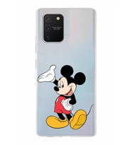 Samsung Galaxy S10 Lite  Kapak Mickey Mouse Tasarımlı Şeffaf Silikon Kılıf