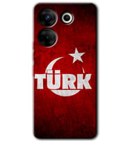Tecno Camon 20 Pro 5G Kılıf HD Desen Baskılı Kılıf - Ayyıldız Türk