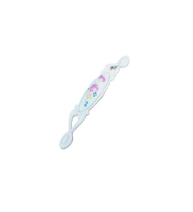 Miray 128 mm Metal Krem Kasa Beyaz ÇİÇEK  Desenli  / 5 ADET