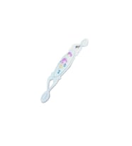 Miray 128 mm Metal Krem Kasa Beyaz ÇİÇEK  Desenli  / 5 ADET