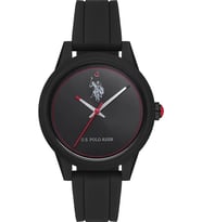 U.S. Polo Assn. USPA2007-03 Siyah Silikon Kadın Kol Saati