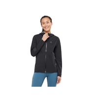 Salomon BONATTI WATERPROOF Kadın Koşu Rüzgarlık LC1652200 Siyah