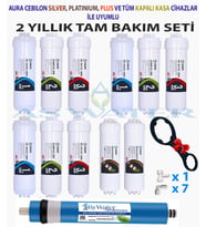 İhlas Aura Cebilon -Plus-Silver-Platinum -Uyumlu 2 YILLIK Bakım Seti Filtre Seti