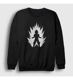 Presmono Unisex Siyah Super Saiyan Anime Dragon Ball Sweatshirt 237121tt