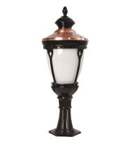 AVONNI BSU-68026-BSY-KOP Kahverengi/Siyah Boyalı Dış Mekan Aydınlatma E27 Aluminyum Polikarbon Cam 30cm