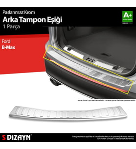 B-Max Krom Arka Tampon Eşiği 2012-2016 A+ Kalite