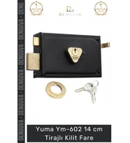 #Kilit Kapı Güvenlik Sistemi Çelik Kasa Elektrostatik Boyalı Kare Ym602 14cm Tirajlı Kilit Fare