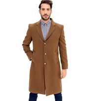 PLT8363 DEWBERRY ERKEK PALTO-CAMEL