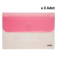 Bigpoint Kademeli Dosya 4 Cepli A4 Kırmızı x 3 Adet