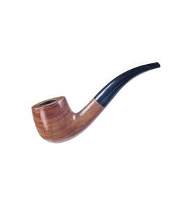 9 mm Kahverengi Sandalwood Eğimli Sap Ahşap Pipo RD91