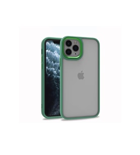 Apple iPhone 11 Pro Max Uyumlu Kılıf Zore Flora Kapak (Açık Yeşil)