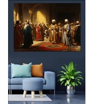 Divan Toplantısı Dekoratif Kanvas - Mdf Ahşap Tablo