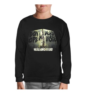 Walking Dead Siyah Çocuk Sweatshirt