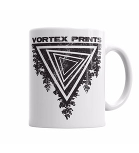 Vortex Prints Logo Kupa Bardak Porselen