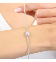 Pırlanta Model Baget Suyolu Bileklik, sevgililer günü hediyesi, sevgiliye hediye, doğum günü hediyesi, yeni iş hediyesi, geçmiş olsun hediyesi, altın bileklik,  kız arkadaş hediyesi, hediye altın bileklik