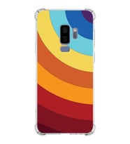 Samsung Galaxy S9 Plus  Köşe Korumalı Antişok Kapak Renk Cümbüşü Tasarımlı  Silikon Kılıf (Şeffaf)