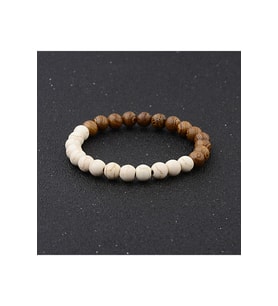 Unisex - Şık Tasarım Doğal Taş Bileklik  Yoga Bilekliği <handmade>