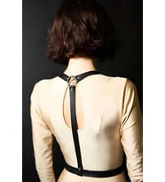 Mulvxbrf Brf02 Göğüs Üzeri Deri Kemer, Şık Deri Harness Aksesuar - Brf599 (Mulvix)