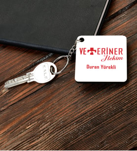 Kişiye Özel Veteriner Tasarımlı Anahtarlık