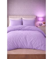 More Home Çift Kişilik  Nevresim Takımı  Lastikli Çarşaf Lila