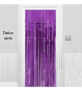 Işıltılı Duvar ve Kapı Perdesi Mor Renk 90x200 cm (5343)
