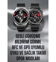 Northcity Akıllı Saat GPS ve NFC - Sesli Görüşme, Dokunmatik Ekran ile Yüksek Hassasiyetli Konum Takibi