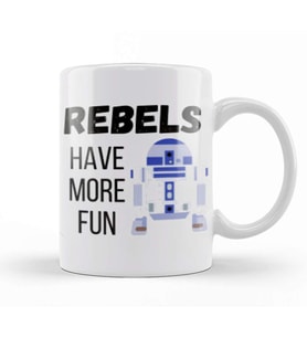 REBELS HAVE MORE FUN Sarcastic Funny Kupa Bardak Porselen