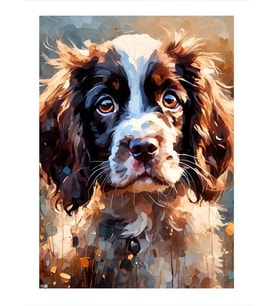 Sevimli Köpek Modern Mdf Tablo