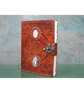 Taşlı Deri Defter