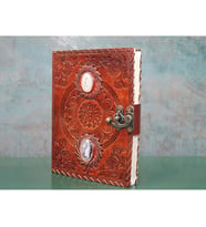 Taşlı Deri Defter