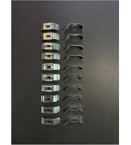 3.5 cm Metal Portray 20 Adet, Metalik Gri
