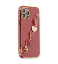 Iphone 12 Kılıf Esila Silikon - Kırmızı