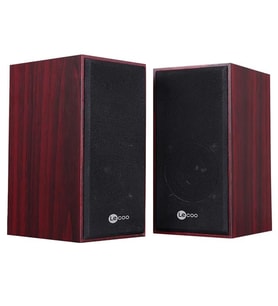 Lenovo Lecoo DS105 6W Ahşap Gövdeli Masaüstü Stereo Hoparlör - USB + 3.5mm Jack Girişli PC Hoparlörü