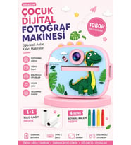 Fotoğraf Çıkaran Çocuk Dijital Fotoğraf Makinesi Dinazor Tasarımlı Term