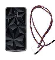Xiaomi Redmi 8A 8 Pro 9C 9T 10C 11T Pro Kılıf Boyun Asklı Rasta Silikon Prizmalar 1782