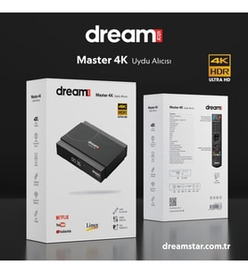 DREAMSTAR Master 4K Uydu Alıcısı (Siyah)