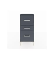 Arges Komodin 3 Çekmeceli 44x30x96 Antrasit-Antrasit