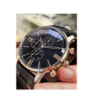 Siyah Rose Gold Premium Erkek Kol Saati