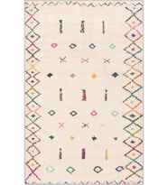 Eliana Home Baskılı, Yıkanabilir Kaymaz Taban Salon Halısı LNA1210 100x150 cm (Bej)