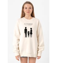 Clannad Anime After Story Ekru Kadın 2ip Sweatshirt