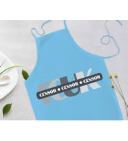 BK Gift Fcuk Tasarımlı Mavi Mutfak Önlüğü Aşçı Hediyesi, Arkadaşa Hediye-5